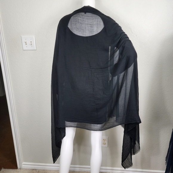 NWT J Jill Black Long Scarf - Picture 4 of 4